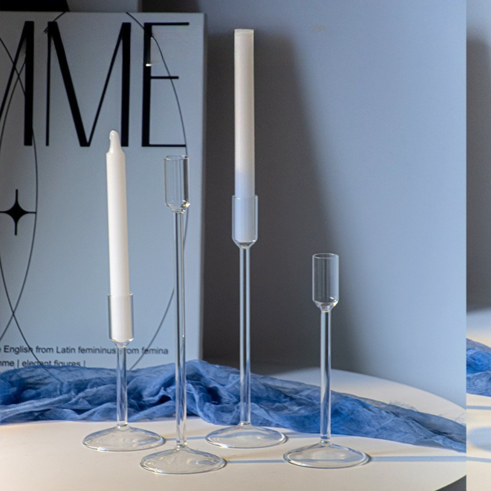 Candle Supplies Europe - Nordic Minimalism Clear Glass Candle Holder