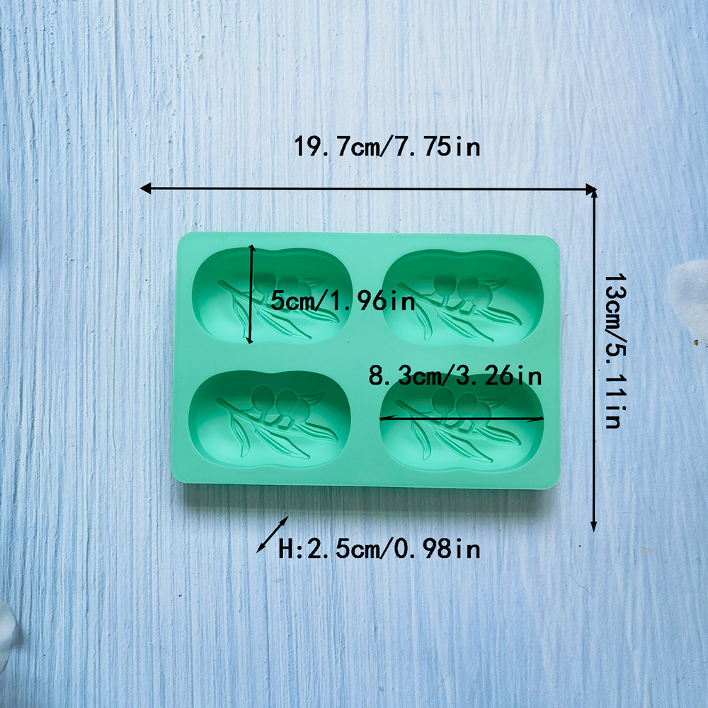 4 Cavities Oval Olive Tree Sil - đánh giá và giá Candle Supplies Kit