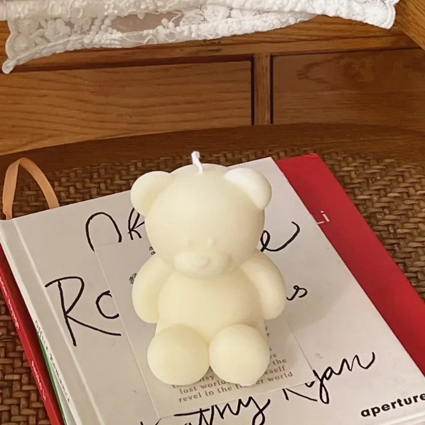 3D Cute Cartoon Bear Silicone  - đánh giá và giá Candle Supplies Kit