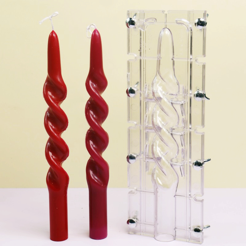 Twisted Stripe Column Acrylic  - đánh giá và giá Candle Supplies Kit