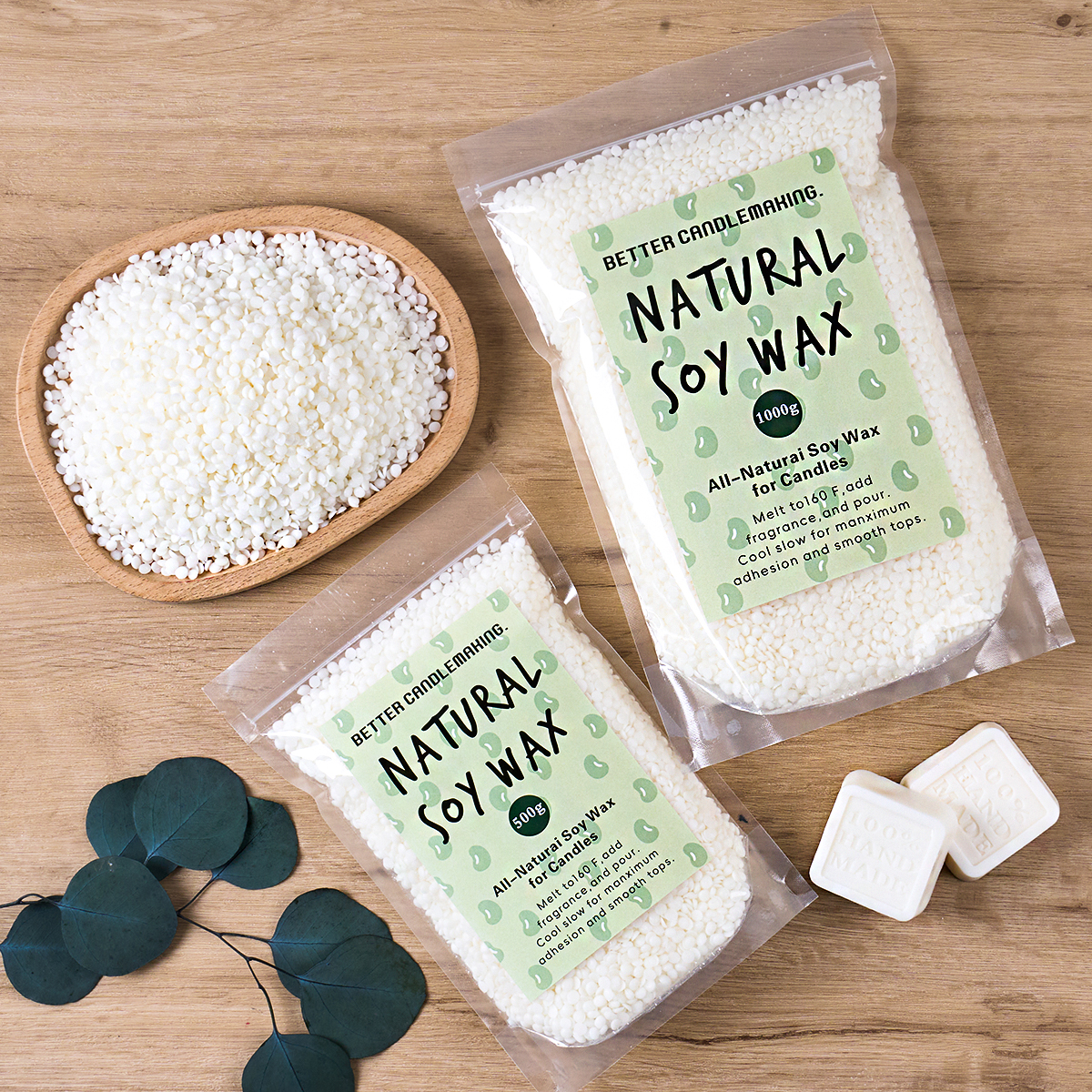 500g/1000g Natural Soy Wax DIY - đánh giá và giá Candle Making Supplies Usa