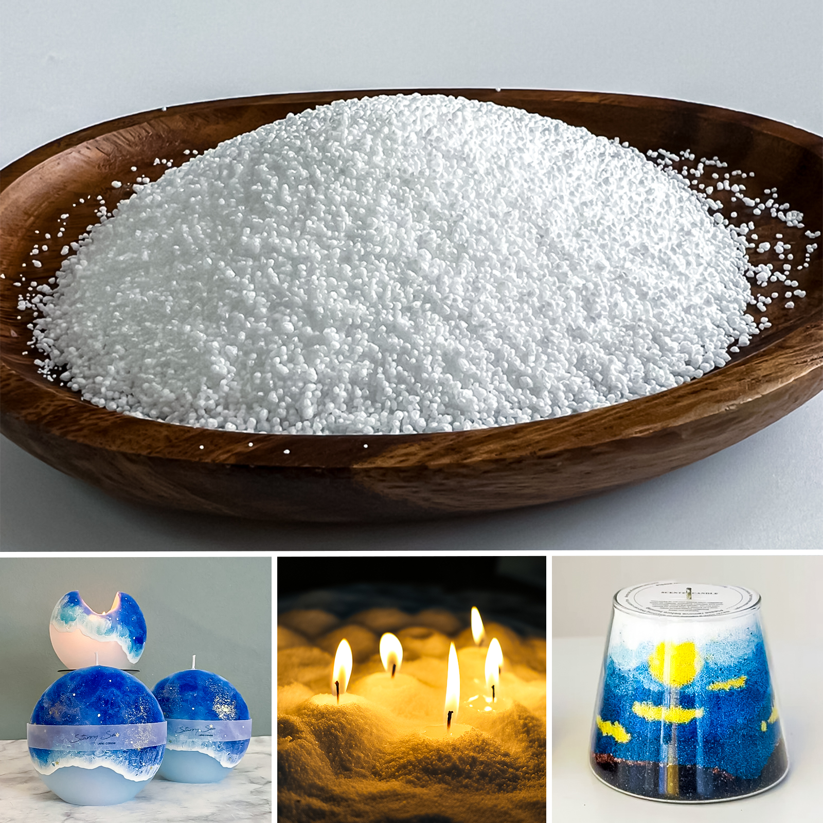500g-1kg Sand Wax Ice Flower W - đánh giá và giá Candle Making Supplies Usa