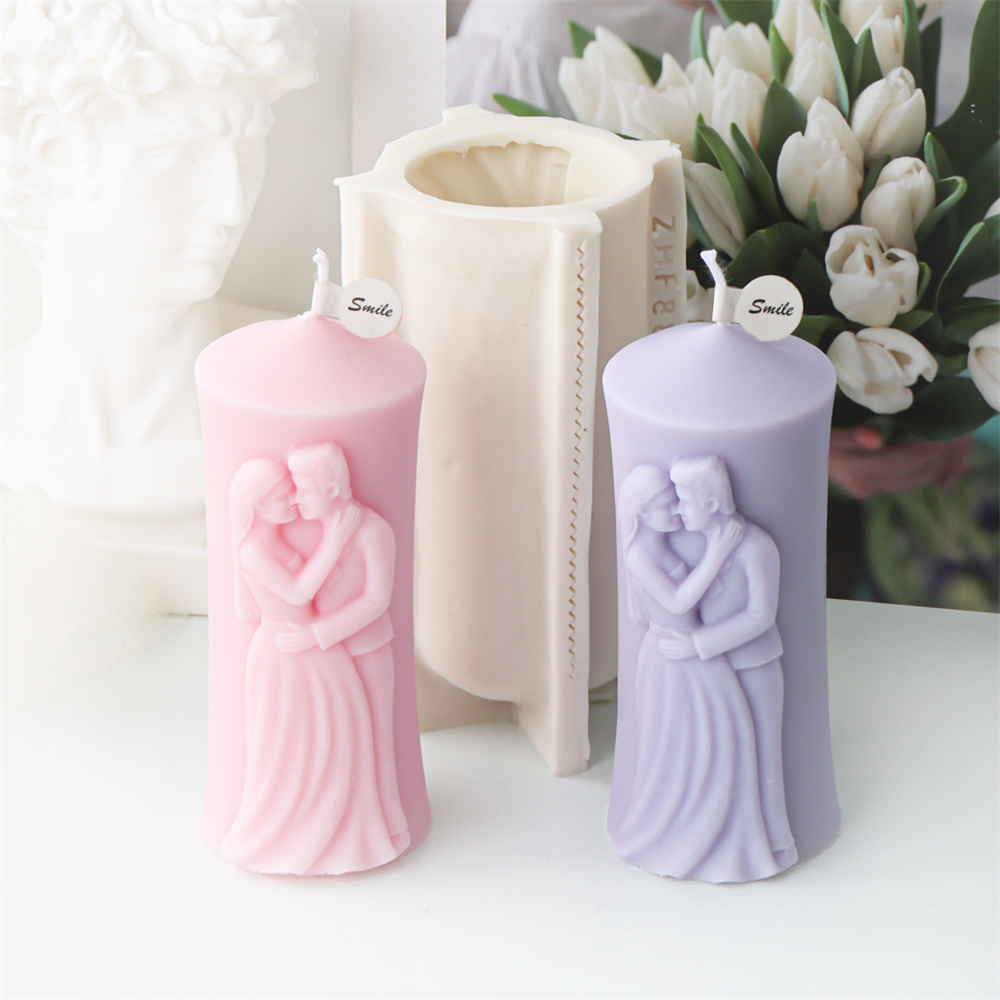 Man and Woman Pillar Silicone  - đánh giá và giá Candle Supplies Kit