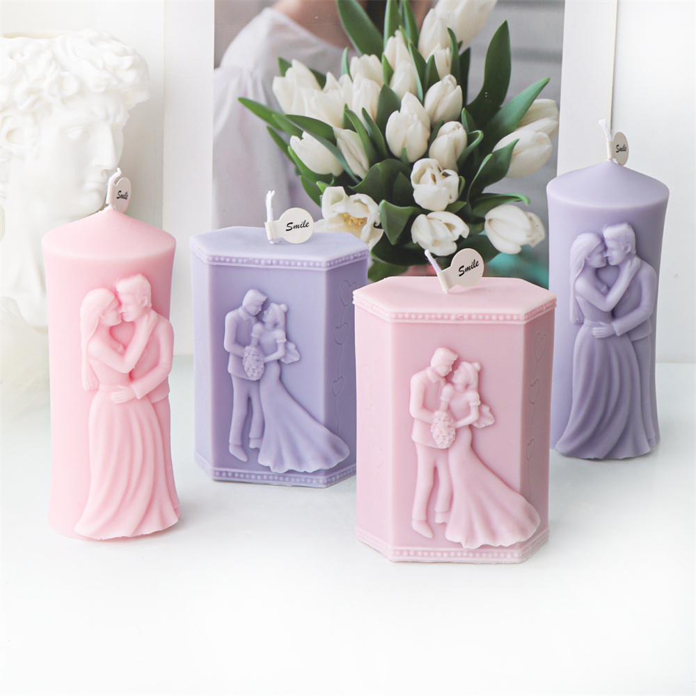 Man and Woman Pillar Silicone  - đánh giá và giá Candle Supplies Kit