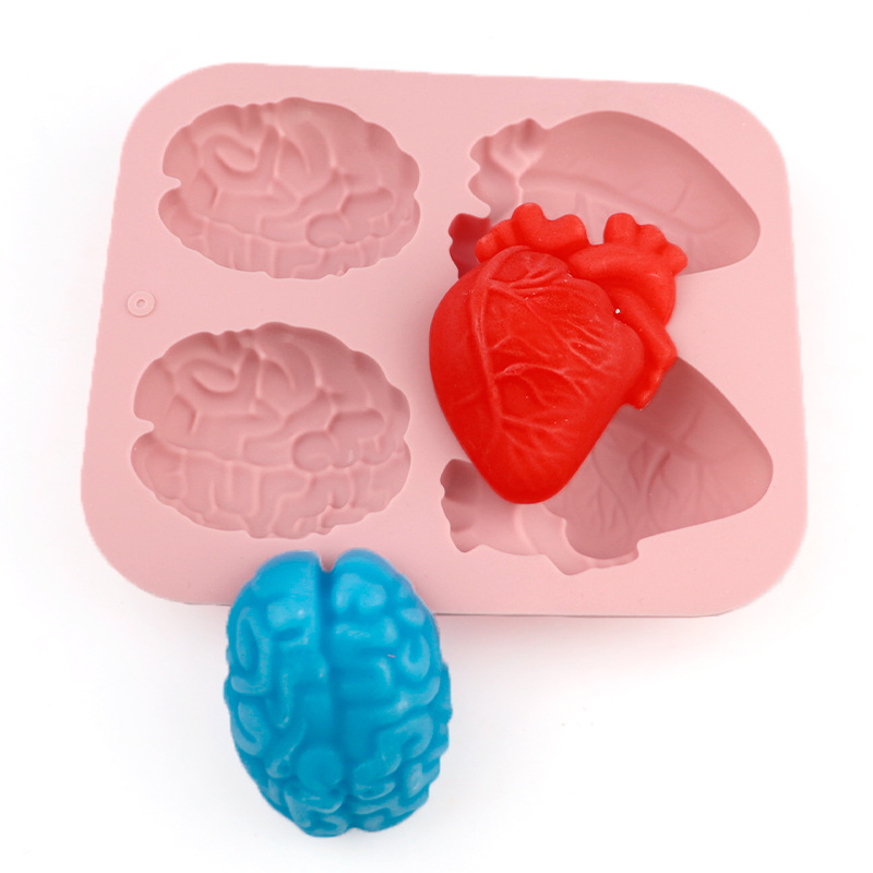 Human Brain And Heart Silicone - đánh giá và giá Candle Making Supplies Usa