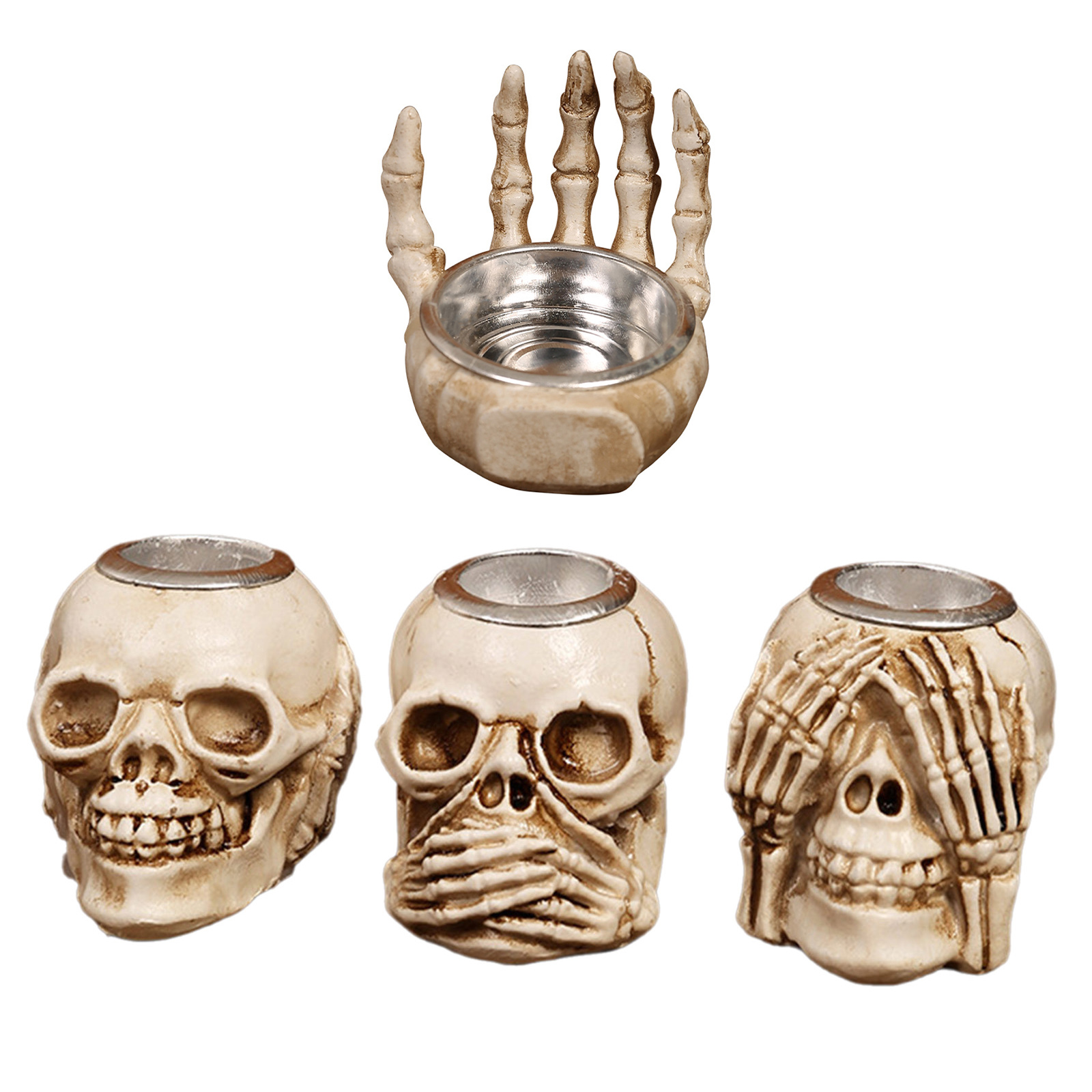Halloween Skull Candle Holder  - đánh giá và giá Candle Supplies Europe