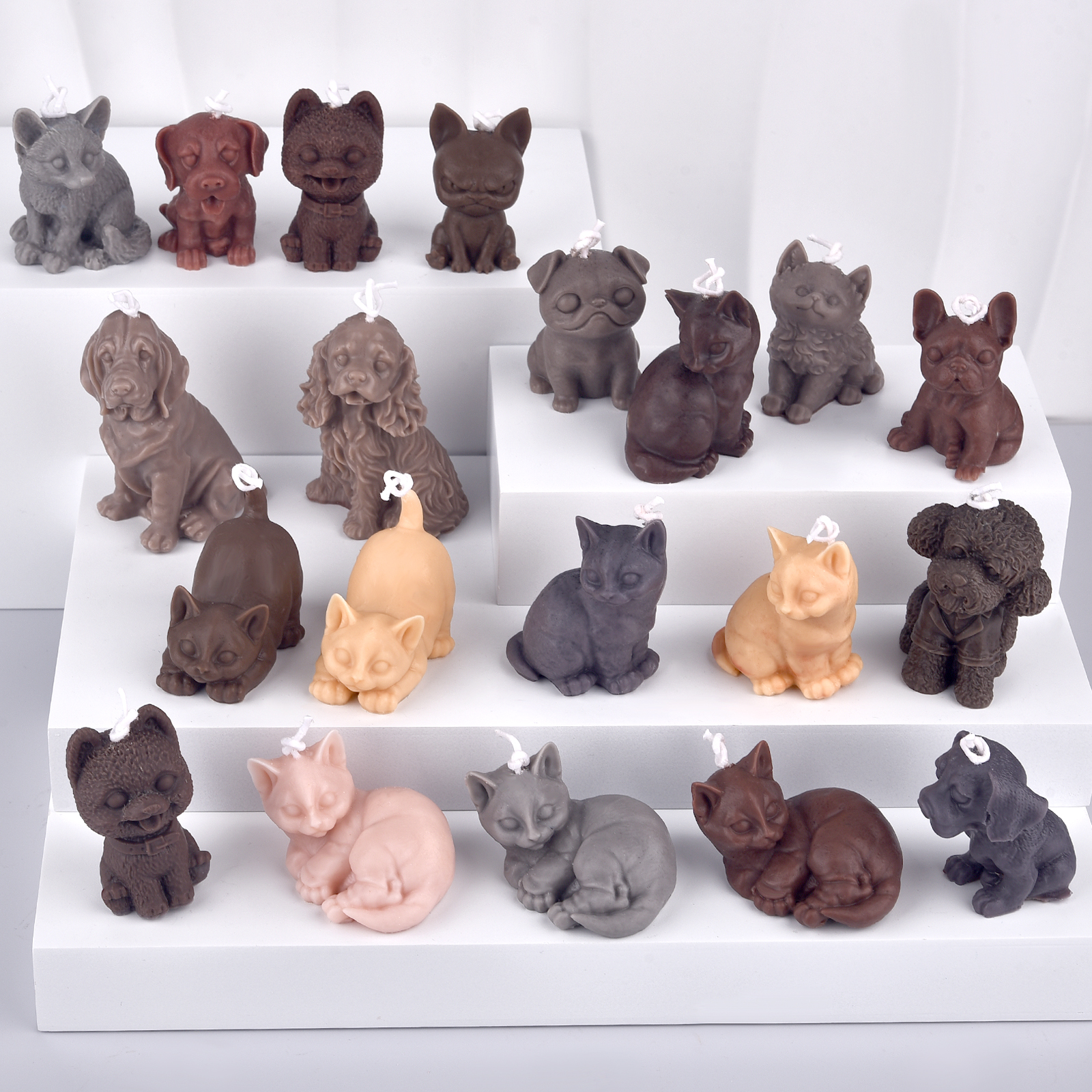 3D Dogs Cats Silicone Mold For - đánh giá và giá Candle Making Supplies Usa