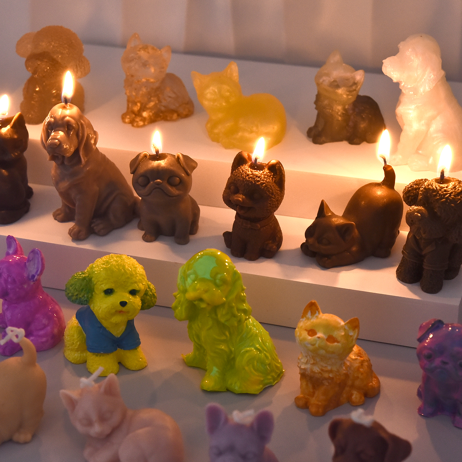 3D Dogs Cats Silicone Mold For - đánh giá và giá Candle Making Supplies Usa