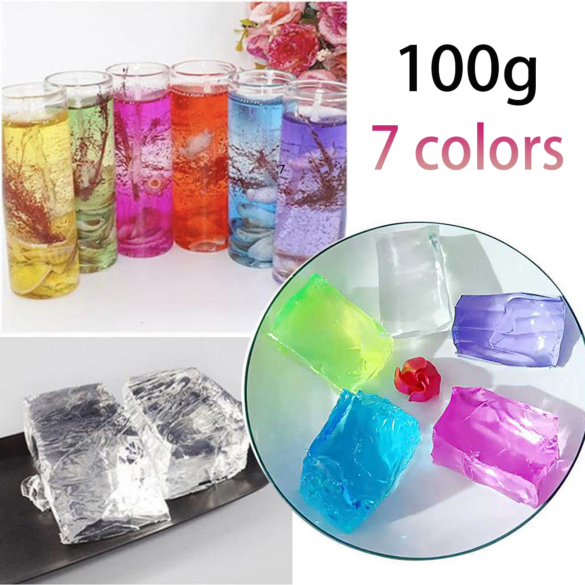 100G 7Colors Jelly Wax DIY Han - đánh giá và giá Candle Making Supplies Usa