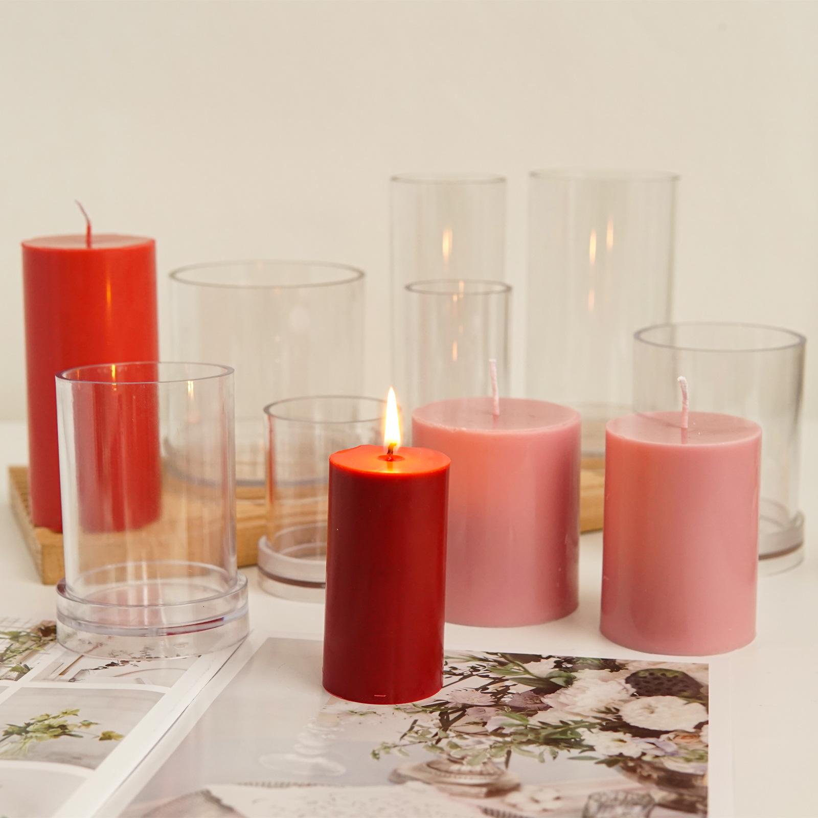 Various 3D Cylindrical Candle  - đánh giá và giá Candle Supplies Kit