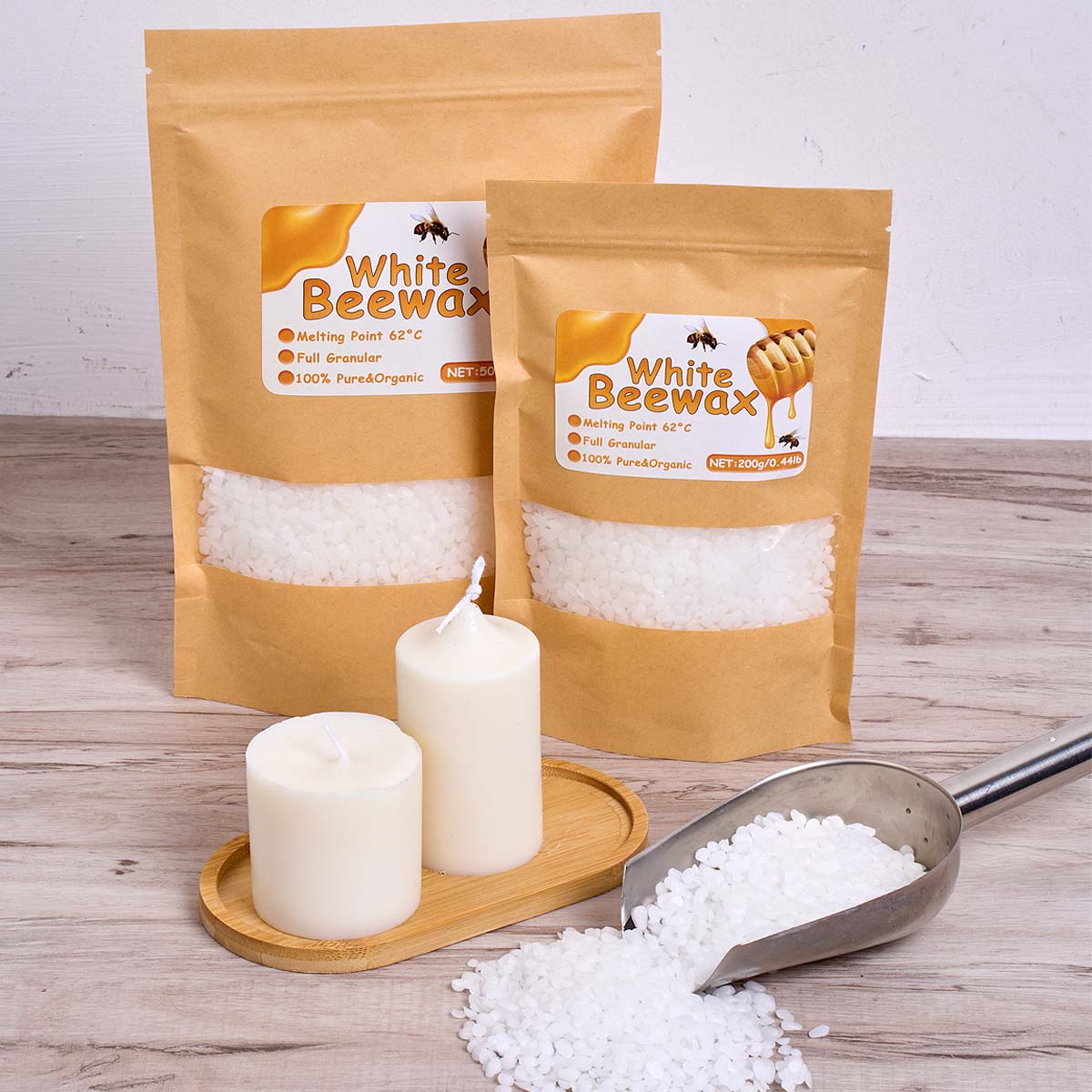 1000g White Beeswax DIY Candle - đánh giá và giá Candle Making Supplies Usa